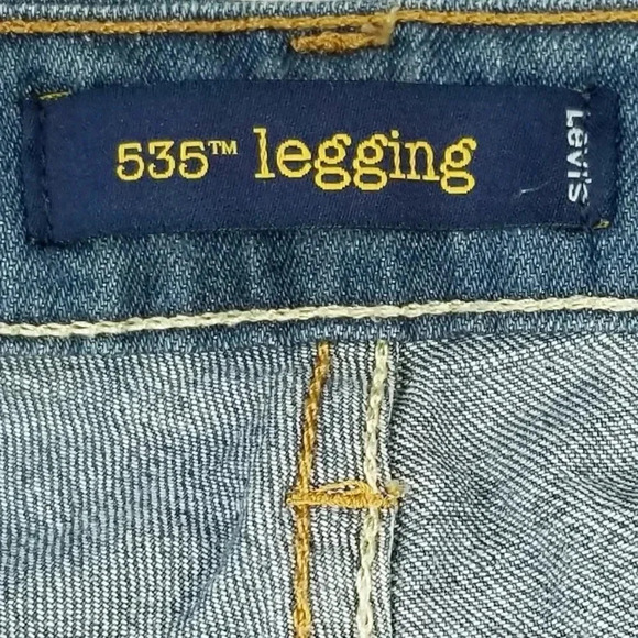 Levi's 25X30 Women's 535 Legging Blue Denim Jeans 99% Cotton 1% Elastane - Picture 6 of 10